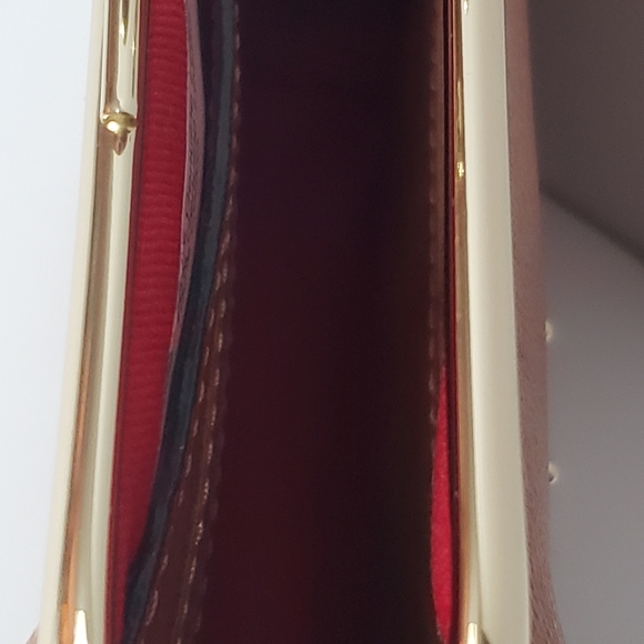 NEW! DOONEY & BOURKE Pebble Grain Leather Large Frame Coin Purse/Pouch - Picture 5 of 8